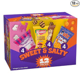 Sweet & Salty Mix, Keebler Fudge Stripes, Mother's Circus Animals, Utz Mini Cheese Balls, 1 Oz. (Pack of 12)